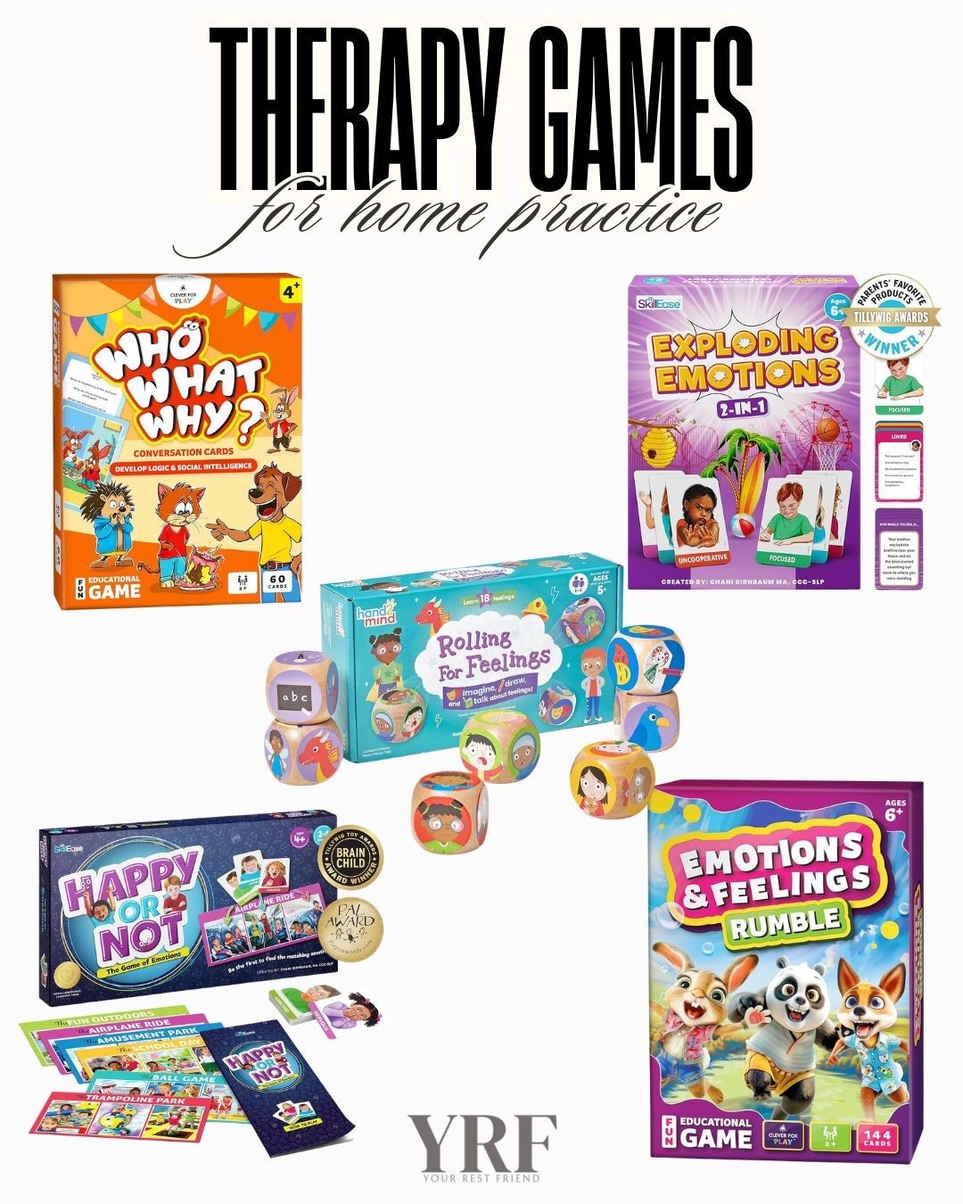 Therapy games for at-home use that help kids understand and express emotions. These tools make it easier to talk about feelings, build coping skills, and support emotional growth in a simple, playful way.

#TherapyGames #EmotionalLearning #SELTools #KidsEmotions #AtHomeTherapy #LTKFinds #LTKKids #LearningThroughPlay #EmotionalSkills #ParentTools #AmazonFinds #CalmKids #FeelingsGames #MentalWellnessForKids #LTKHome


#LTKKids #LTKmomlife #LTKGiftGuide