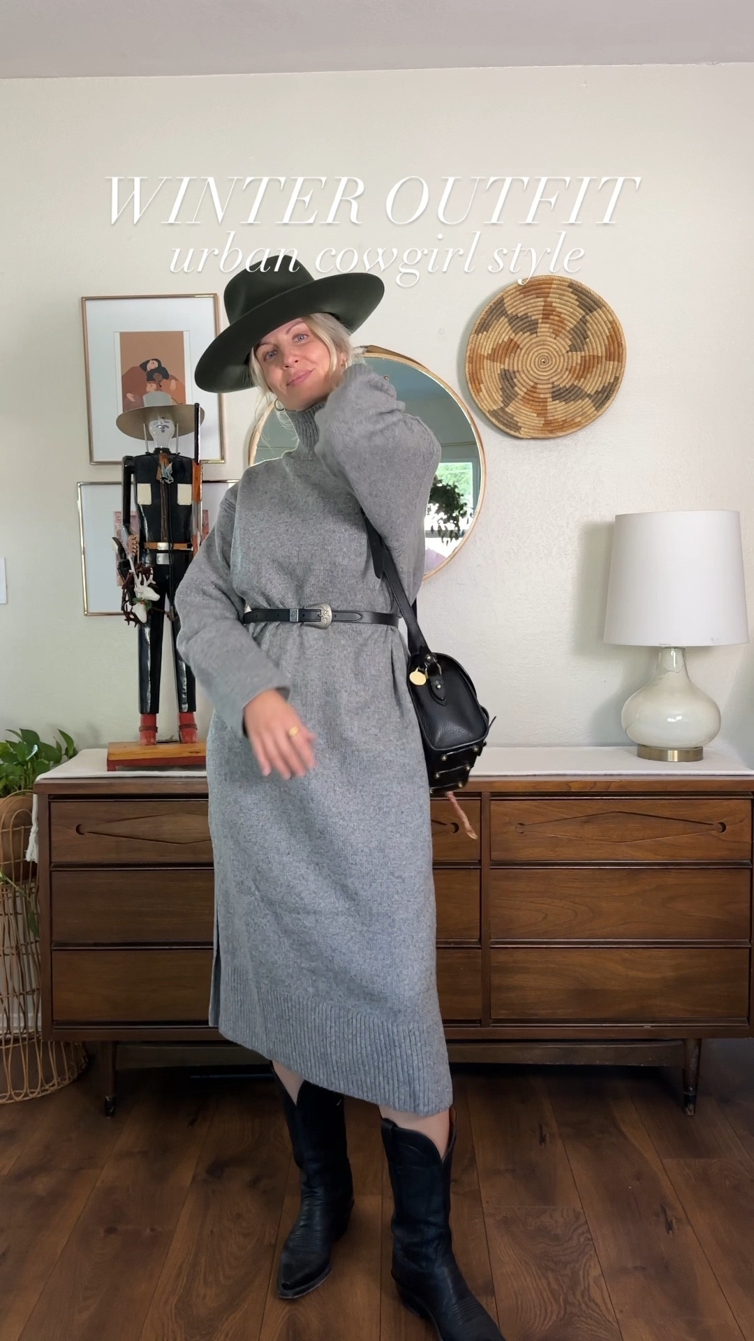 Maxi sweater dress
Cowgirl boots
Western style hat
Belted fashion
Winter outfit
Urban cowgirl

#LTKover40 #LTKstyletip #LTKfindsunder50