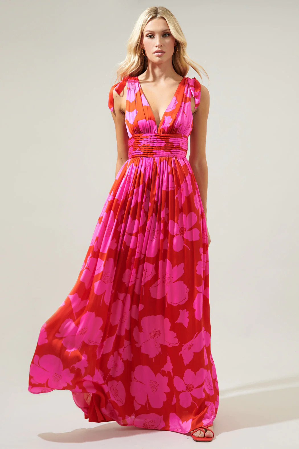 Caribbean Crush Descanso Pleated Maxi Dress | Sugarlips