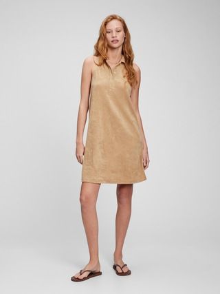 Towel Terry Halter Polo Dress | Gap (US)