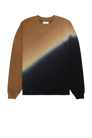 SATURDAYS NYC Heavy Weight Step Dyeing Sweatshirt in Brown | FWRD 