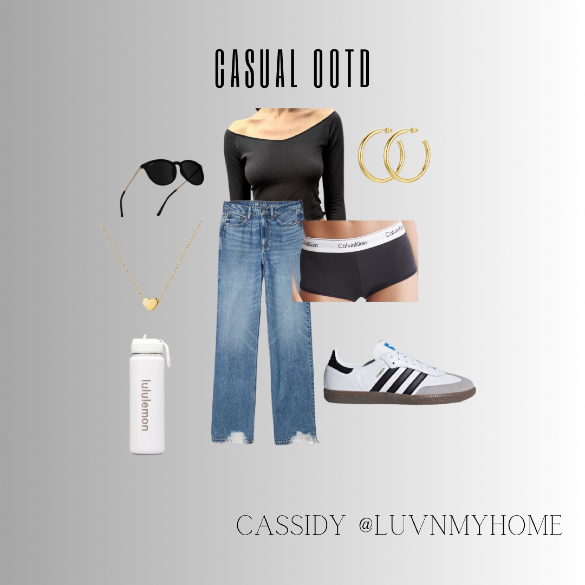 Casual Fit! Baggie jeans sure bring back some nostalgia when you get to show the Calvin’s! 👖 

#ootd #baggiejeans #ae #americaneagle #adidas #sambas #lulu #nostalgiafashion #Luvnmyhome #commissionsearned #lululemon #brandymelville #amazonfinds 

#LTKstyletip #LTKover40