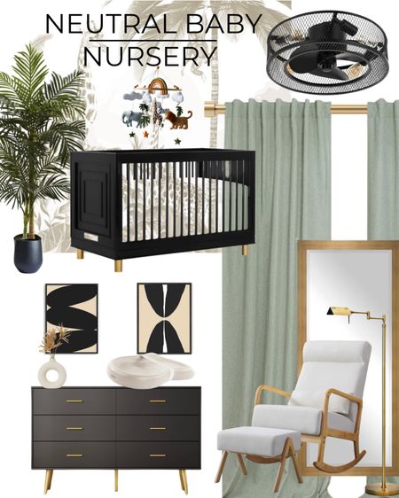 Neutral Baby Room decor idea 🤎🖤

#LTKHome #LTKBaby