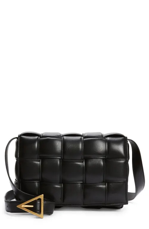 Bottega Veneta Padded Cassette Bag in Black Gold at Nordstrom | Nordstrom