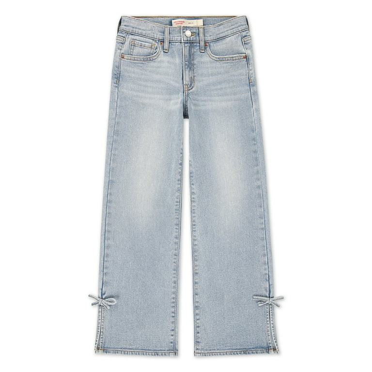 Levi Strauss Signature Girls Wide Leg Jeans, Sizes 5-18 | Walmart (US)