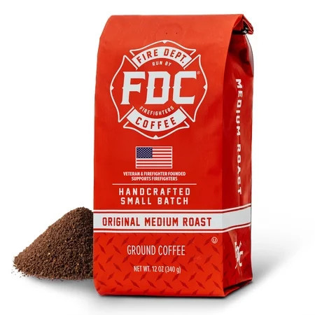 Fire Department Coffee, Original Medium Roast, Premium Ground Coffee, 12 oz | Walmart (US)