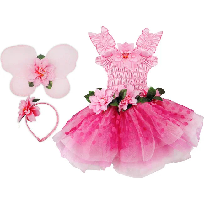 Fairy Blooms Deluxe Dress, Pink | Maisonette