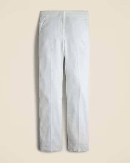 Kate straight-leg pant in stretch linen blend | J. Crew US