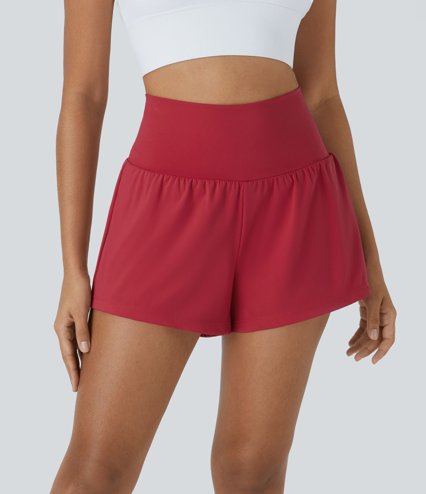 SoftlyZero\u2122 Airy Super High Waisted Cool Touch Yoga Shorts with Pockets | HALARA
