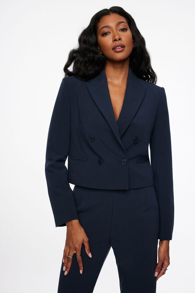Short Double Breasted Blazer | Dynamite Clothing