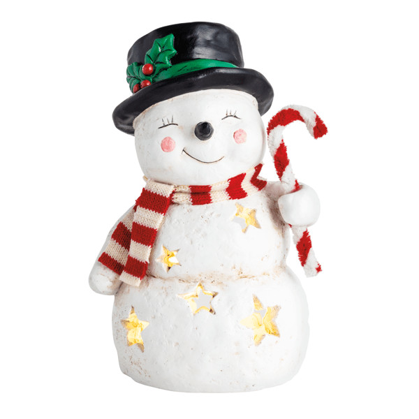 Large Mache Snowman Luminarie | Mud Pie