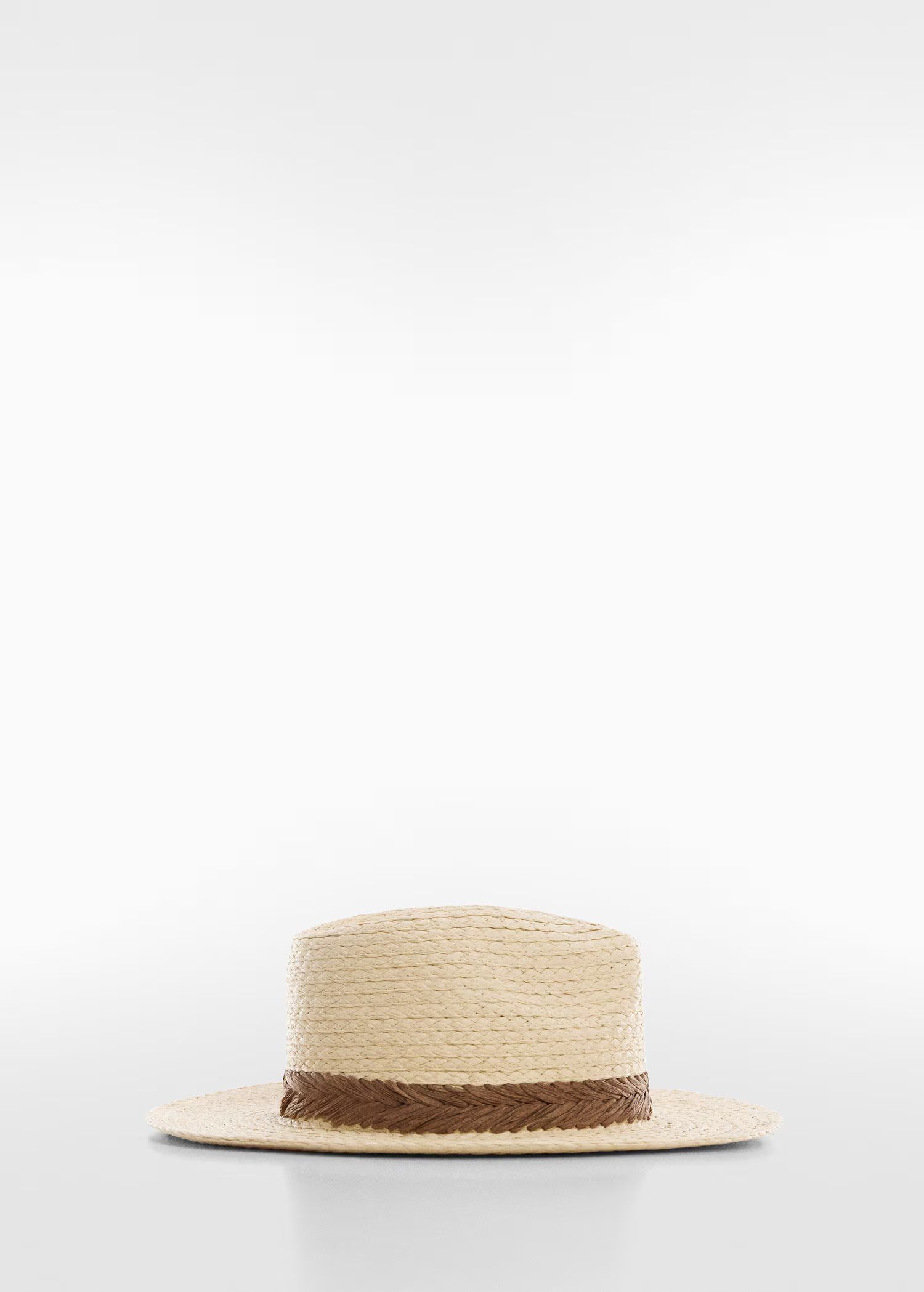 Braided hat with ribbon -  Women | Mango USA | MANGO (US)