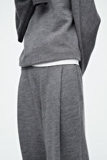 BOILED-WOOL BARREL-LEG PANTS | COS (US)