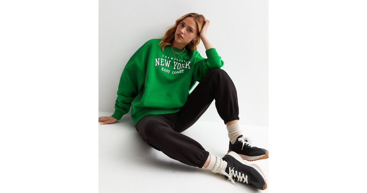 Pink Vanilla Green New York Logo Sweatshirt | New Look | New Look (UK)