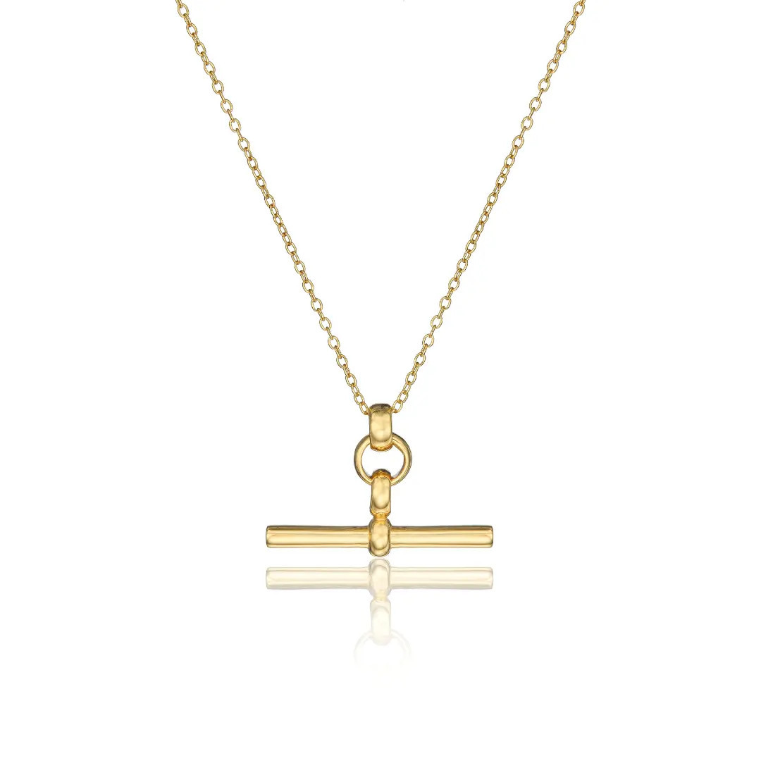 Gold T-Bar Necklace | Lily & Roo