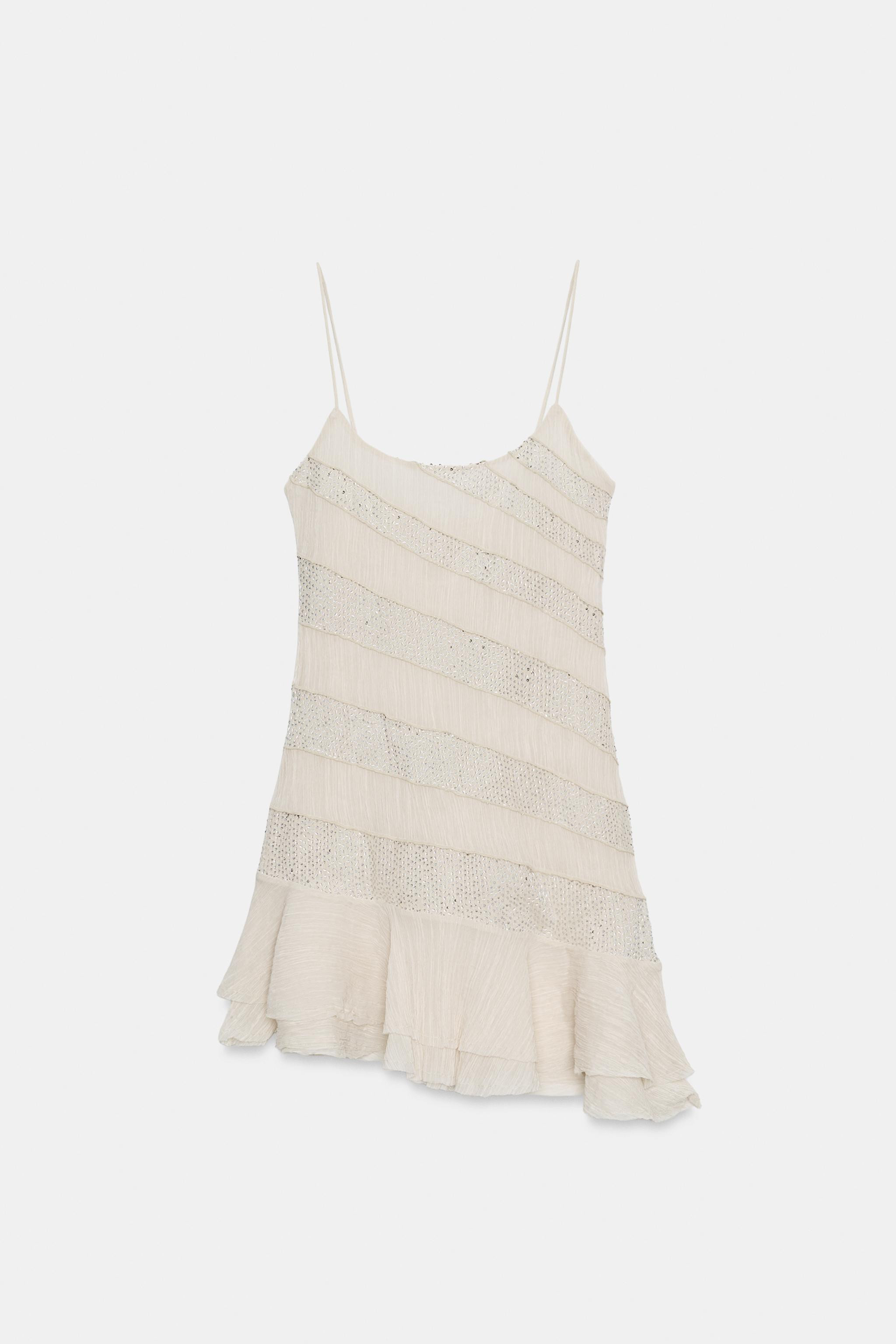 BEADED CAMISOLE DRESS | Zara UK