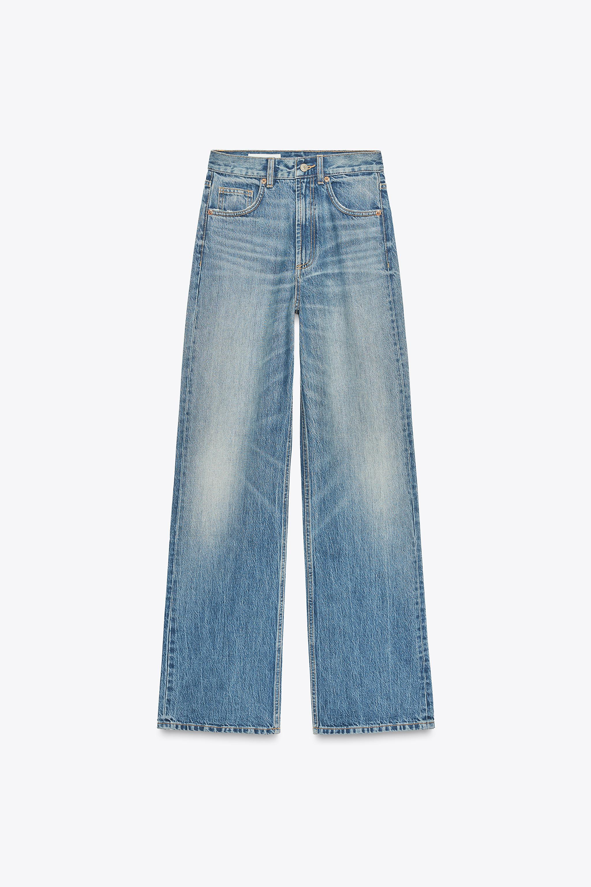 TRF HIGH WAIST WIDE LEG FULL LENGTH JEANS | Zara US