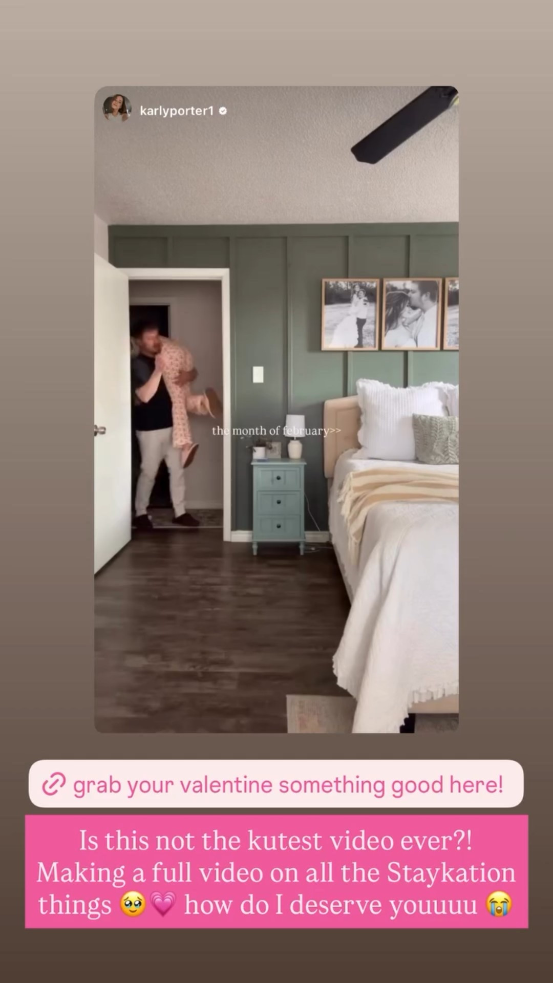 Is this not the kutest video ever?! Making a full video on all the Staykation things 🥹💗 how do I deserve youuuu 😭