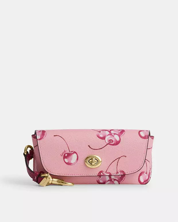 Sunglass Case With Cherry Print | Coach Outlet US