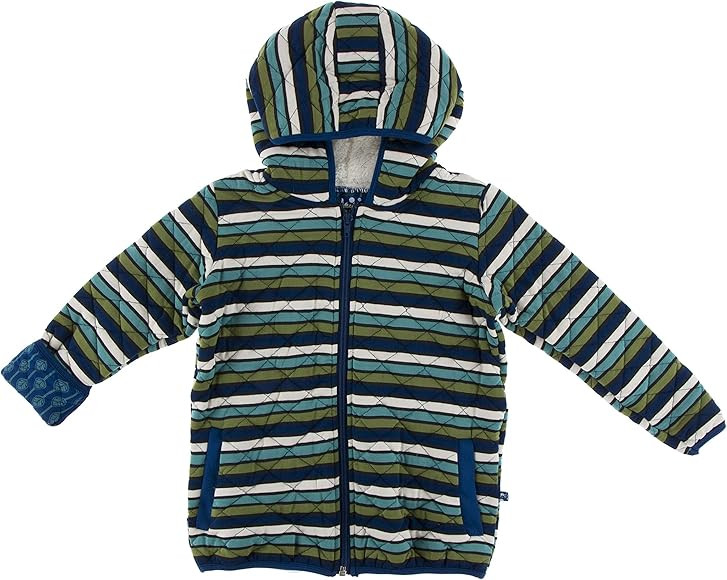 KicKee Pants Print Quilted Jacket with Sherpa-Lined Hood | Amazon (US)