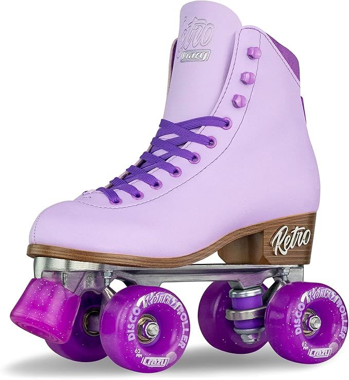 Crazy Skates Retro Roller Skates | Adjustable or Fixed Sizes | Classic Quad Skates for Women and ... | Amazon (US)