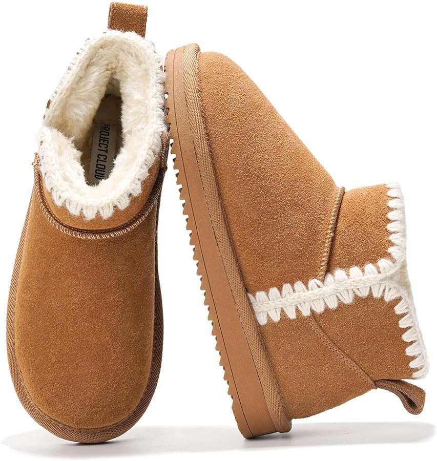 Project Cloud 100% Genuine Leather Girls Boots – Water Resistant & Lightweight Ankle Boots with... | Amazon (US)