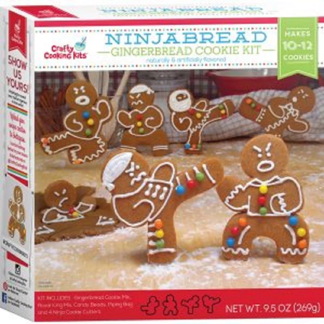 Ninjabread Gingerbread Cookie Kit 9.5 oz - 10-12 Cookies - Walmart.com | Walmart (US)