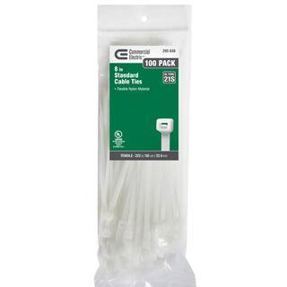 8 in. Cable Tie, Natural (100-Pack) | The Home Depot
