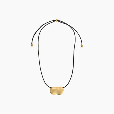 PEBBLE NECKLACE SILVER / BLACK | Heaven Mayhem