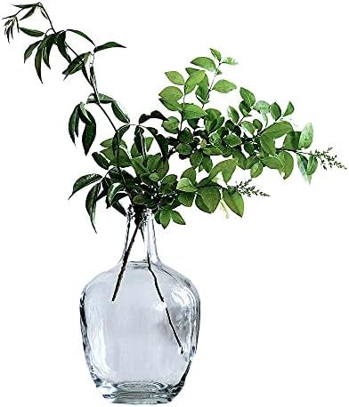 BUICCE Clear Glass Vases for Decor Large Bubble Vintage Floor Jug Vase for Branches Faux Artificial  | Amazon (US)