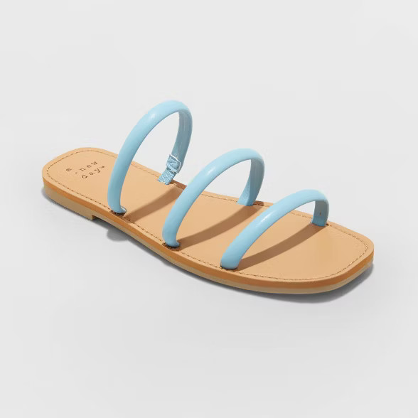 Women's Wren Triple Strap Sandals - A New Day™ | Target