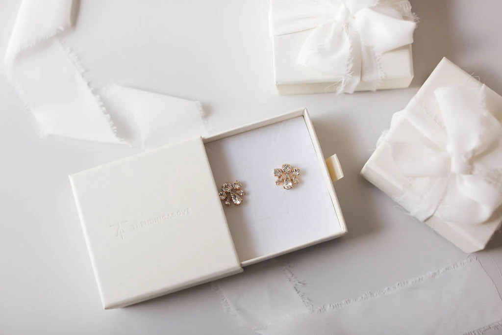 Grace Cluster Earrings | Earrings for Wedding Day | TrendingAbove