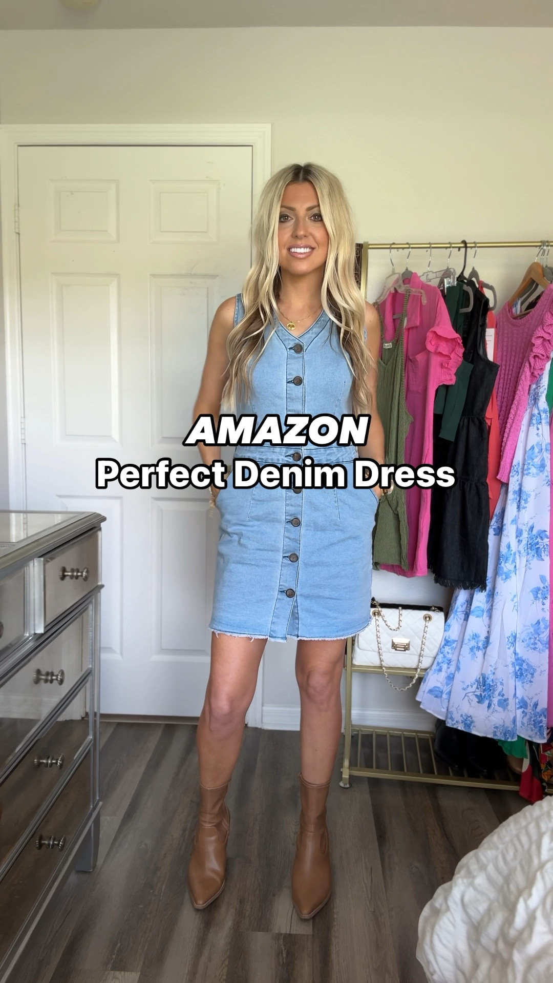 
Perfect denim dress for Spring! Would be perfect for country concerts. Comes in other colors and its under $45 on Prime! 

Denim dress / Spring fashion / country concert outfit / affordable / amazon style / western chic / Cowboy boots / boho 

#denimdress #springdress #countryconcert #westernchic #springfashion #femininestyle #countryconcertoutfit #amazonfashion #affordable #womenfashion #ootdfashion #bohostyle  #countryconcertdress #westernstyle #amazondress #fashioninspo #styleinspo #ootdfashion #affordablestyle #affordablefashion #bohochic #discoverunder5k #instafashion #springstyle #versatilefashion #affordabledress #ltkunder50 #ltksalealert #amazonfashionfind 

#LTKfindsunder50 #LTKshoecrush #LTKFestival