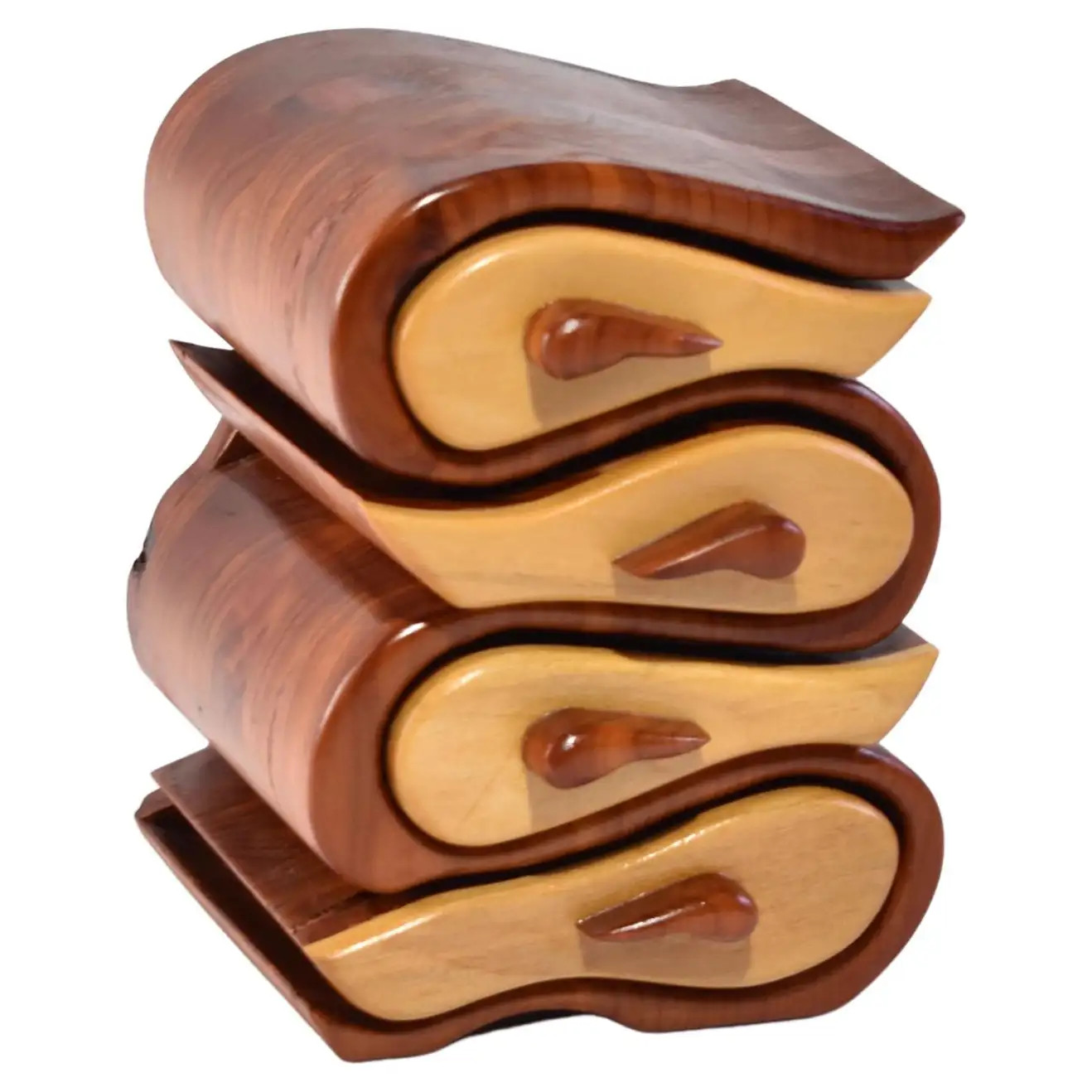 Carved Wooden Jewelry Box | 1stDibs