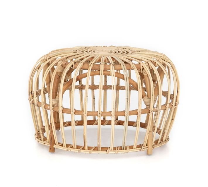 Rattan 27.5" Accent Table | Pottery Barn (US)