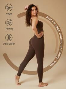 GLOWMODE 24" FeatherFit™ Crossover Leggings | SHEIN