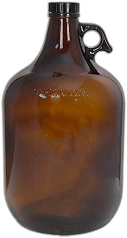1 Gallon (128oz) Amber Glass Jug With 38mm Cap | Amazon (US)