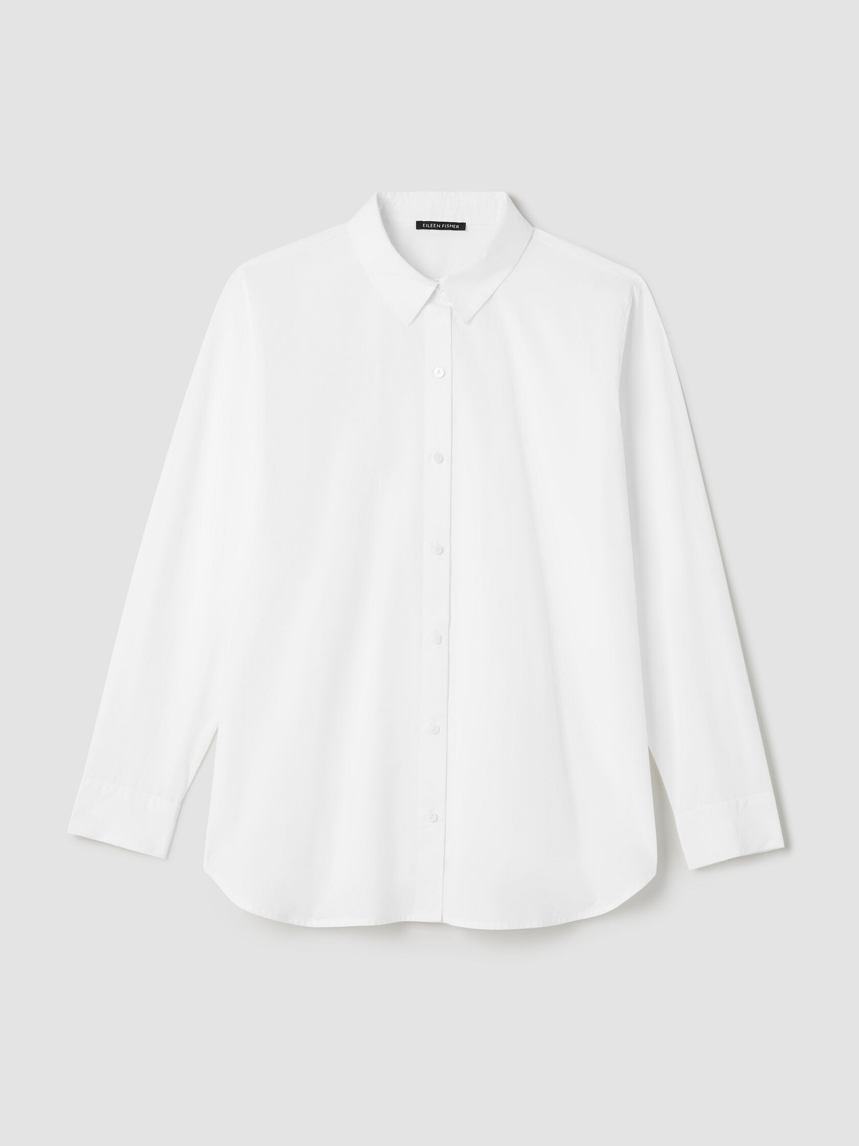 Organic Cotton Poplin Classic Collar Shirt | Eileen Fisher