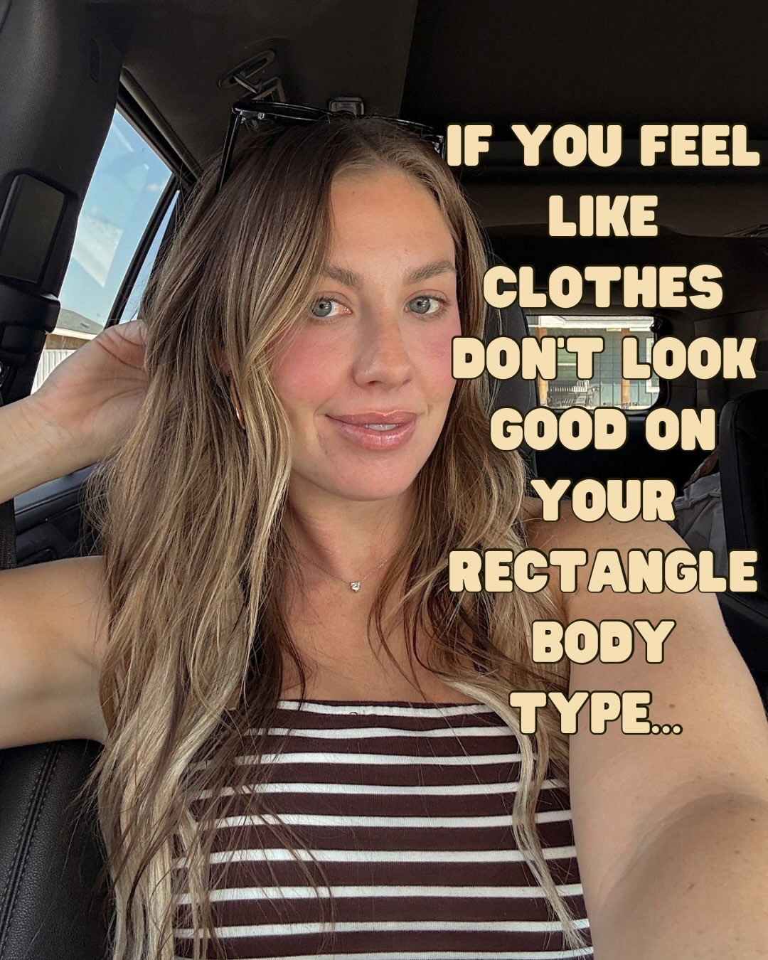 Rectangle body girlies — finding pieces that work with your shape can completely change how you feel in your clothes. 🤎

I’m 510 : small tall in pants & medium I tops!