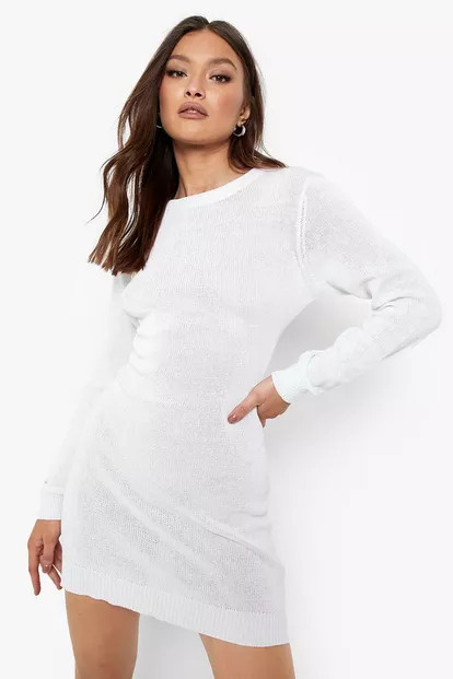 Knitted Mini Dress | Boohoo.com (UK & IE)