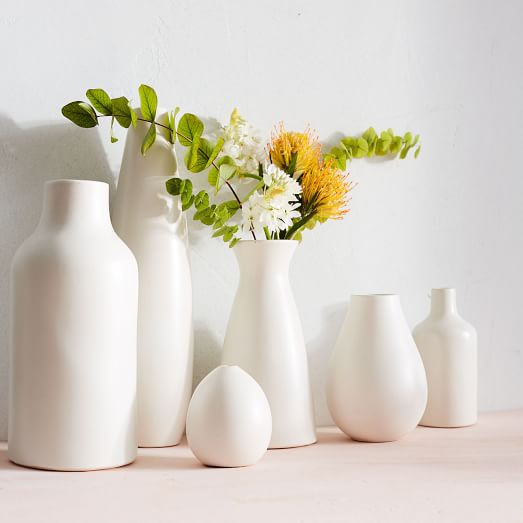 Pure White Ceramic Vases | West Elm (US)