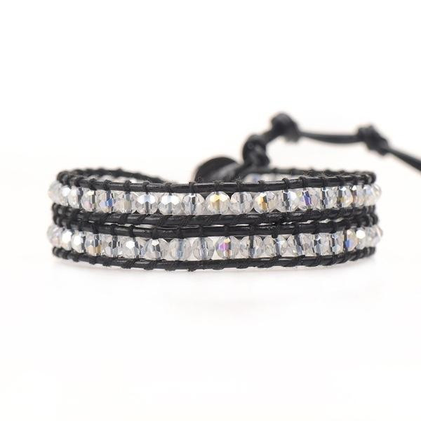 Crystal Ice on Black - Two Wrap | Victoria Emerson