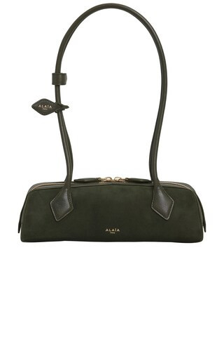 ALAÏA Small Teckel Bag in Olive - Olive. Size all. | FWRD 