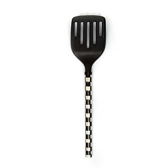 Courtly Check Slotted Turner - Black | MacKenzie-Childs