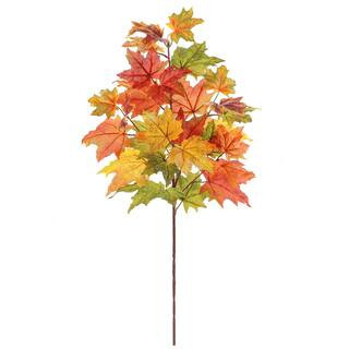 37" Orange & Green Maple Leaves Stem by Ashland® | Michaels | Michaels Stores