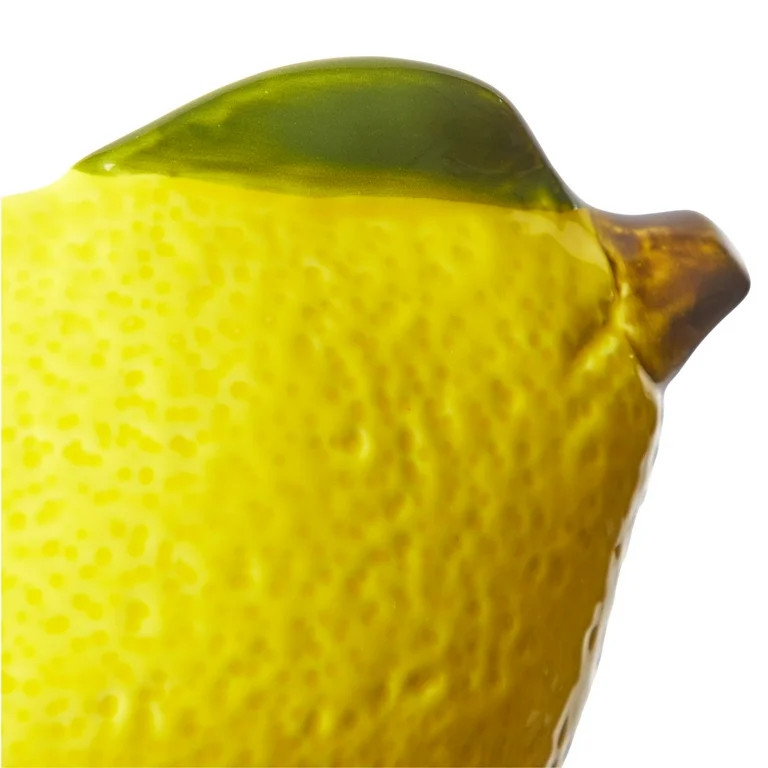 Mainstays Yellow Ceramic Lemon Bowl, 8.07" L x 5.51" W x 2.75" H | Walmart (US)