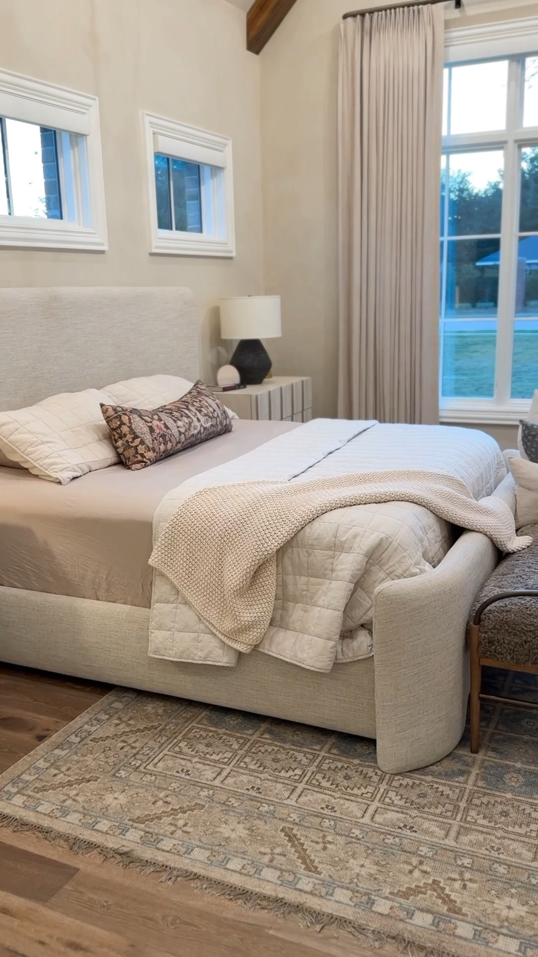 If you love the cozy, neutral look of Pottery Barn but not the price tag — this is your sign.
Everything here is from Quince — their quality is unreal for the price.
The European Linen Box Quilt in Sand feels high-end and relaxed, paired with the Bamboo Sheet Set in Sand for that buttery-soft, breathable base.
I added the Fisherman Throw in Natural for texture and topped it with Silk Pillowcases for that everyday-luxury finish.
The Peony Candle ties it all together — soft, clean, and perfect for a calm, cozy space.

🕯️ Shop my entire neutral bedroom look on LTK:
European linen quilt • bamboo sheet set • fisherman knit throw • silk pillowcases • peony candle
#QuincePartner @onequince

#LTKHome