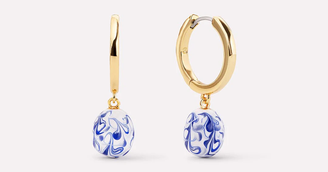 Lainey Medium Marble Blue | Ana Luisa
