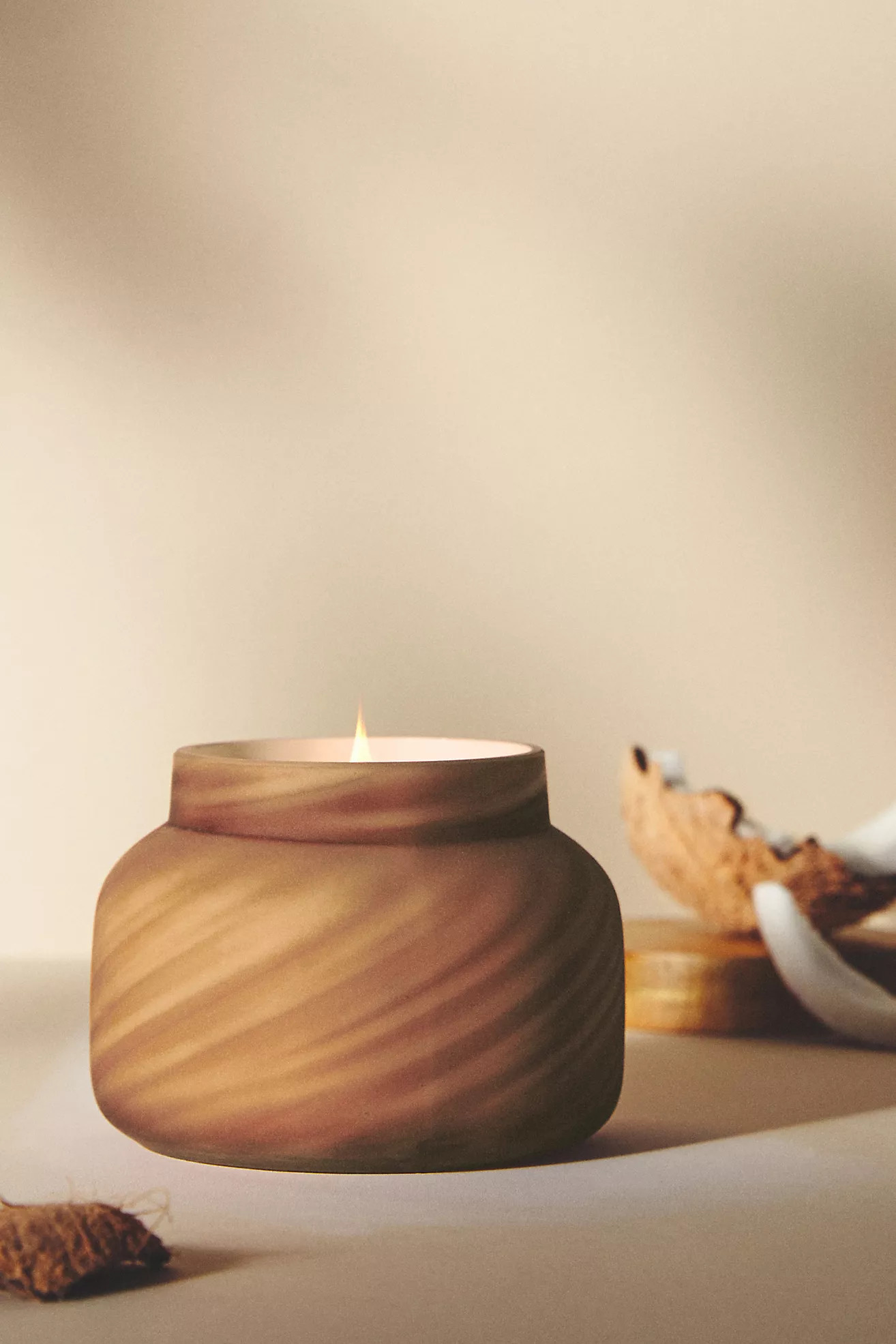 Capri Blue Sandstone Glass Jar Candle | Anthropologie (US)