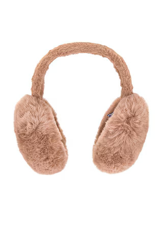 Hat Attack Oversized Faux Fur Earmuff in Taupe from Revolve.com | Revolve Clothing (Global)